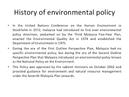 Water pollution from raw sewage; Environmental Policy In Malaysia