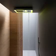 The larger the head, the more rain it produces. Recessed Ceiling Shower Head Modula Aquaelite Square Rain Waterfall