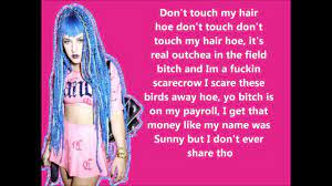Don T Touch My Hair Hoe By Brooke Candy Lyrics Youtube