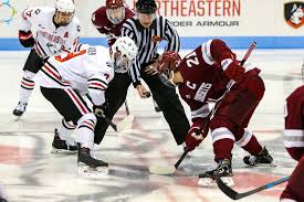 Ice hockey originated in canada in the early 19th century, based on several similar sports played in europe, although the word hockey comes from the old french word hocquet, meaning stick. Tyler Madden Men S Ice Hockey Northeastern University Athletics