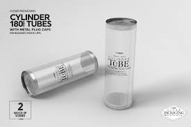 Download Cylinder 180mm Tube Packaging Mock Up By Inc Design Studio Thehungryjpeg Com