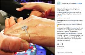 In a diamond ring that is. There Was A Proposal On The Finale Of Bachelor Winter Games