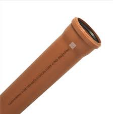 Coes Brown Drainage Pipe 110 X 4 Meters with Rubber O-ring