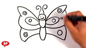 How To Draw A Butterfly Easy Pictures To Draw Youtube Download this free vector about simple butterfly drawing vector image, and discover more than 10 million professional graphic resources on freepik.