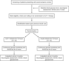 Study Design Flow Chart Glp Glucagon Like Peptide 1 Nihss