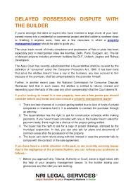 Property Management Lawyer Delayed Possession Of Property From Realestatedevelopers Is A Critical Problem Fo Property Management Management Legal Services