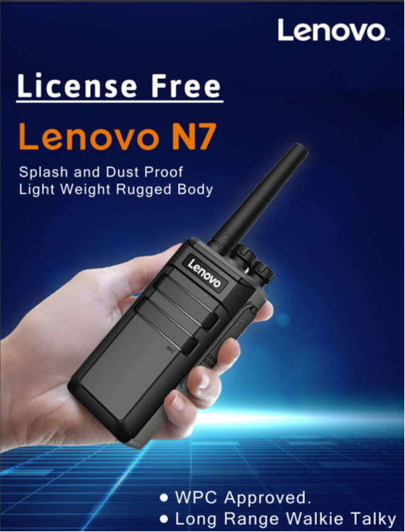 Lenovo N7 16 Channel License Free Walkie Talkie 5 KM Range product image