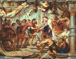 He met abraham returning from the defeat of the kings and blessed him, 2 and abraham gave him a tenth of everythingfirst, the name melchizedek means king of righteousness; The Meeting Of Abraham And Melchizedek 1625 1st Art Gallery