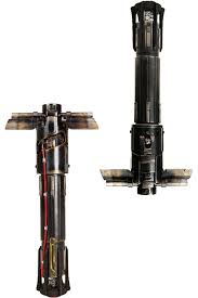 Kylo Ren S Lightsaber Multiple Views Transparency Kylo Ren S Crossguard Lightsaber Is Modelled On A Design Which Was Prevalen Sabre De Luz Kylo Ren Espadas