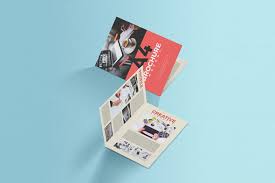 Free A4 Folded Brochure Mockup Ressources