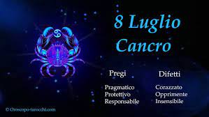 Oroscopo di domani di 8 giugno: Nati L 8 Luglio Caratteristiche E Personalita Oroscopo Tarocchi