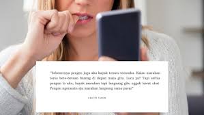 Ayo temukan kata kata sindiran yang mungkin pas untuk orang yang anda sayangi di sini. 10 Orang Berbagi Cerita Tentang Pacaran Dengan Orang Yang Belum Pernah Ditemui Beda Beda Alasannya