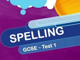 Gcse Spelling Test 1 Youtube