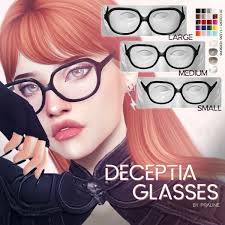 This is a personal blog about pc game the sims 4. Deceptia Glasses From Praline Sims Sims 4 Downloads
