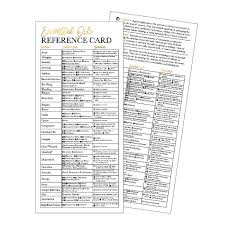 Hadley Designs 25 4x9 Essential Oil Reference Cards For