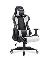black and white gaming office high back chair gaming chair desk chair computer chair