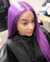 Black And Purple Hair Wig Pink Lace Front Human Hair Wig Full Lace Wig With Baby Hair Pre Plucked Hairline Wig Hairstyles Hair Styles Ombre Hair Blonde