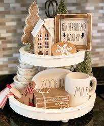 Giselle Gomez On Instagram Gingerbread Cookie Co Don T Look Too Closely My Milk Mug Is Bro Christmas Tray Gingerbread Christmas Decor Tiered Tray Decor