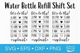 3rd Shift Water Bottle Intake Svg Pre Designed Photoshop Graphics Creative Market