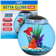 Api Api Betta Globe Fish Bowl With Led Lighting Fish Bowls Aquarium Kit Betta Food Animals