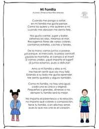 Mi Familia Poema Family Poems Poems Spanish Classroom Activities