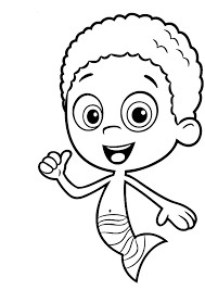 Meet molly, the leader, the imaginative goby and gil who loves to act silly and loves his puppy dearly. Goby From Bubble Guppies Coloring Page Free Printable Coloring Pages For Kids