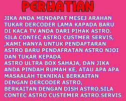 Tukar dekoder astro anda kepada njoi pada harga rm100 sahaja seumur hidup!! Promosi Pemasang Astro Pendaftar Astro Njoi Beyond Siaran Facebook