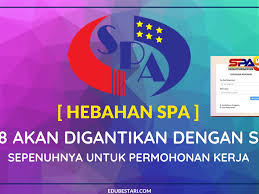 Portal pekerjaan kakitangan awam tentang permohonan spa8i, semakan spa8i, kemaskini spa8i, keputusan temuduga spa8i dan jawatan kosong spa8i. Terkini Spa8 Akan Digantikan Dengan Spa9 Sepenuhnya Untuk Permohonan Kerja Perkhidmatan Awam Edu Bestari