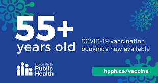Huron Perth Public Health Good Morning Huron Perth Residents 55 Years Of Age Older Born 1966 Earlier Can Now Book Their Covid19 Vaccination Appointments For Stratford Or Goderich Clinics Appointments Available