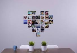 The Secret To Making The Perfect Photo Heart Collage Heart Photo Collage Heart Collage Photo Wall Collage