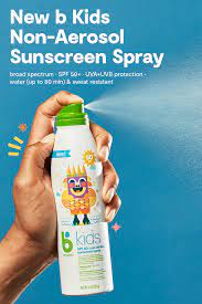 New B Kids Non Aerosol Sunscreen Spray Kids Sunscreen Sunscreen Babyganics