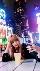 Times Square New York Lisa Blackpink Wallpaper Blackpink Blackpink Lisa