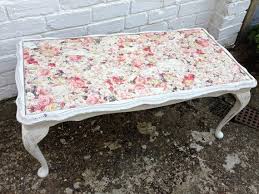 It's so easy to do and will look really pretty. Fabulous Shabby Furniture Shabby Chic Upcycling Victorian Coffee Tables