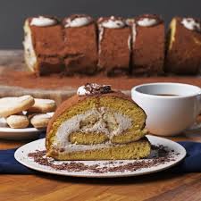 Tiramisu Swiss Roll Recipe By Tasty Recipe Tasty Chocolate Shavings Vanilla Cake Mixes