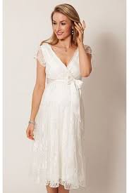 The Best Tea Length Short Sleeve Jewel Sheath Column Zipper Chiffon Maternity Wedding Pregnant Wedding Dress Short Wedding Dress Lace Maternity Wedding Dresses
