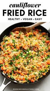 Healthy Vegan Cauliflower Fried Rice Recipe Vegan Cauliflower Cauliflower Fried Rice Recipes Recipes