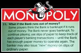2 $500's, 2 $100's, 2 $50's, 6 $20's, 5 $10's, 5 $5's, and 5 $1's. The Federal Reserve If You Don T Understand How It Works Just Start With Rule 11 From The Monopoly Board Game Bitcoin