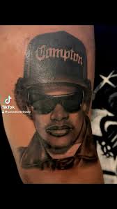 Tattoo by Jesse James Corrao...#tattoo #tattooartist #tattooer  #lasvegastattoo #asvegastattooshop #lasvegastiktok #lasvegas, #vegastok  #fyp›/*viral #eazye #rappers #EazyE, #portraittattoo