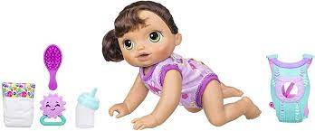 Amazon Com Baby Alive Baby Go Bye Bye Brunette Toys Games