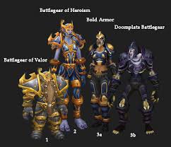 Wrathful Gladiator'S Plate Armor - Transmog Set - World Of Warcraft