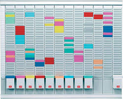 Nobo Maxi T Card Kit 12 Month Planner Index Panel 12 Columns 32 Slots Cards Links Inserts Ref 32938864
