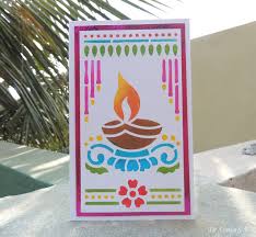 What i have realized is that simple handmade card designs often start for me with stampin' up! Cards Crafts Kids Projects Easy Diwali Cards