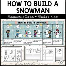 How To Build A Snowman - Sequence Cards