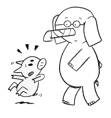 Play games, print coloring pages, learn more about pigeon's pals, and find more books by author mo willems. Gerald Elephant And Piggie Coloring Pages Novocom Top