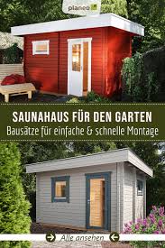 Saunahaus Fur Den Garten Hochwertig Robust Modern In 2020 Saunahaus Haus Gartensauna
