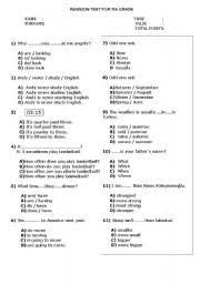 21 posts related to 7th grade english worksheets pdf. Revision Test For 7th Grade Esl Worksheet By Snglk