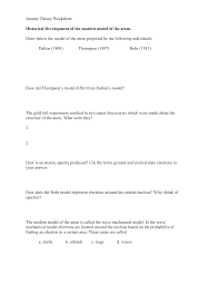 In the midst of them is this atomic structure review worksheet answers that can be your partner. Atomic Theory Worksheet