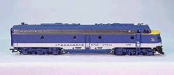 Image result for Federal Yellow 1956 Chesapeake and Ohio Railroad