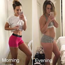 In my opinion, a healthy lifestyle is more popular nowadays because it is very. Fit Life Lucy Shares Bloating Before And After Photos Daily Mail Online