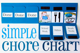 Diy Simple Chore Chart Kidsomania
